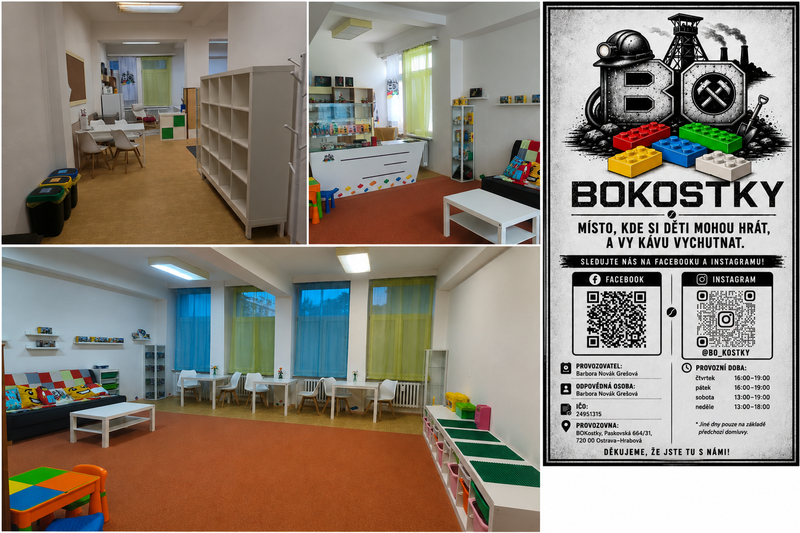 NOVĚ V HRABOVÉ: BOkostky – herna pro děti a kavárnička pro rodiče