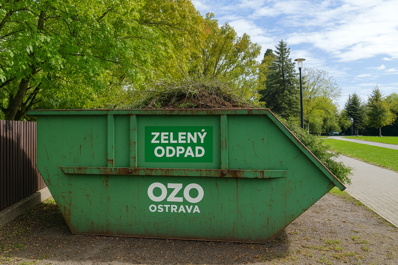 PŘISTAVENÍ KONTEJNERŮ NA ZELENÝ ODPAD