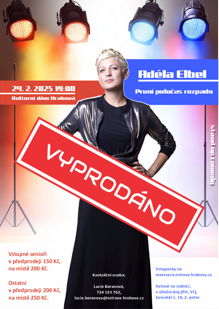 Stand up comedy Adély Elbel – vyprodáno 